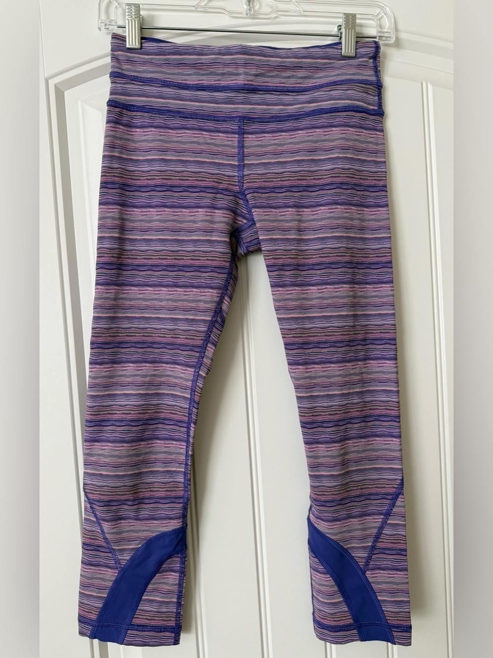 Archival Lululemon Run Inspire Crop II Luxtreme Purple Pink Space Dye Size 4